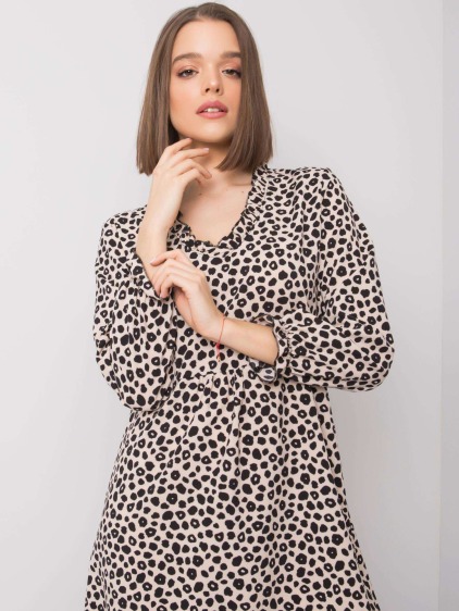 Dámske šaty Farrah RUE PARIS light beige