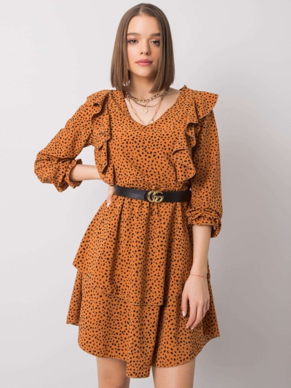 Dámske šaty Blythe RUE PARIS light brown