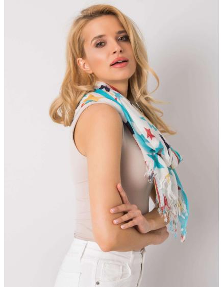 Dámský šátek s potiskem hvězd SONNY modrý 