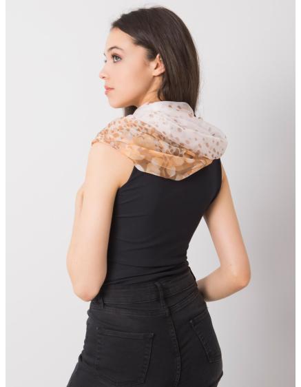 Dámská šála vzorovaná BRUCE hnědo-oranžová  