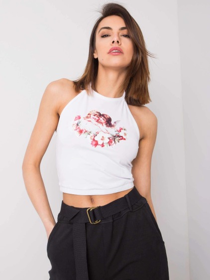 Dámsky top s potlačou Debra RUE PARIS white