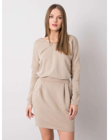 Női Kloe ruha RUE PARIS bézs RUE PARIS beige