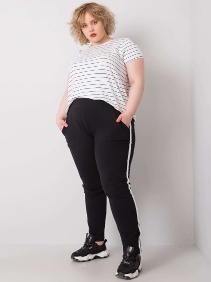 Dámské tepláky plus size KAIRI černé