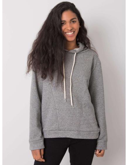 Dámska mikina s kapucňou EMY sivá