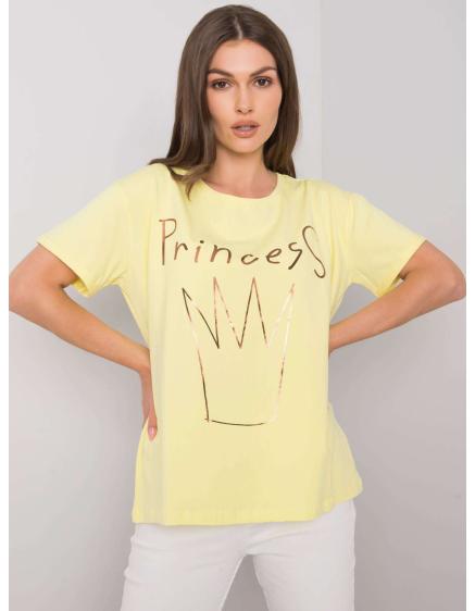 Női nyomtatott póló AOSTA sárga