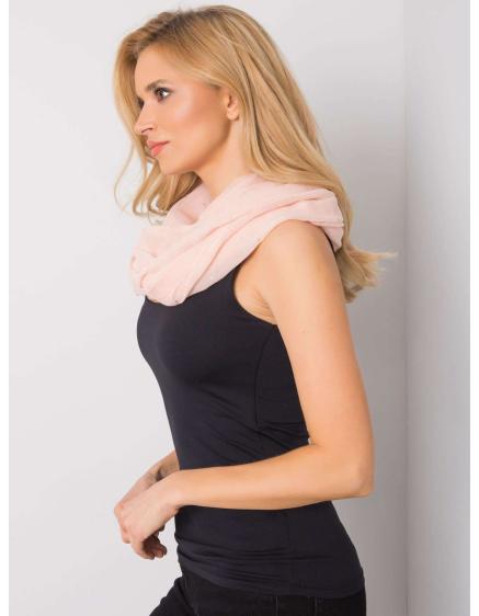 Dámský šátek s třpytivou aplikací ESTEBAN broskvový