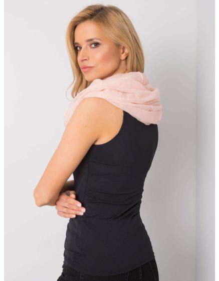 Dámský šátek s třpytivou aplikací ESTEBAN broskvový