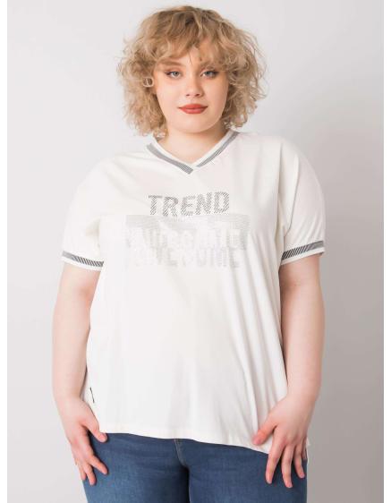 Dámská halenka plus size BILLI bílá