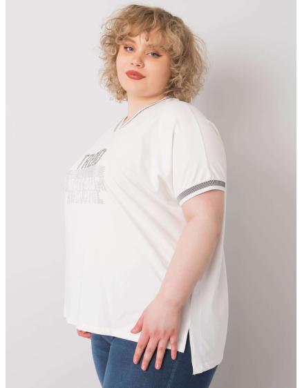 Dámská halenka plus size BILLI bílá