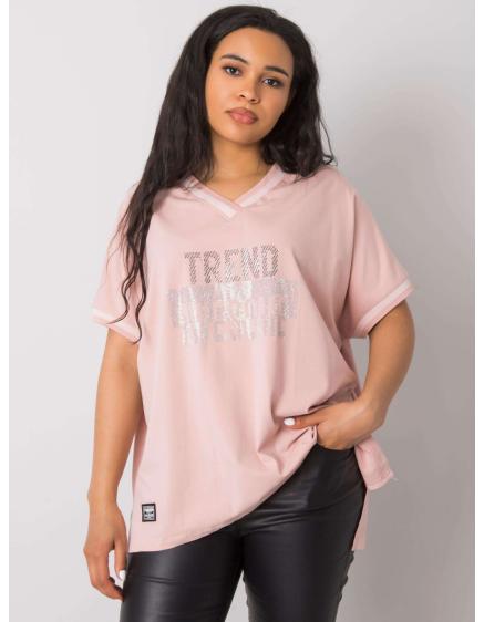 Dámská halenka plus size BILLI růžová