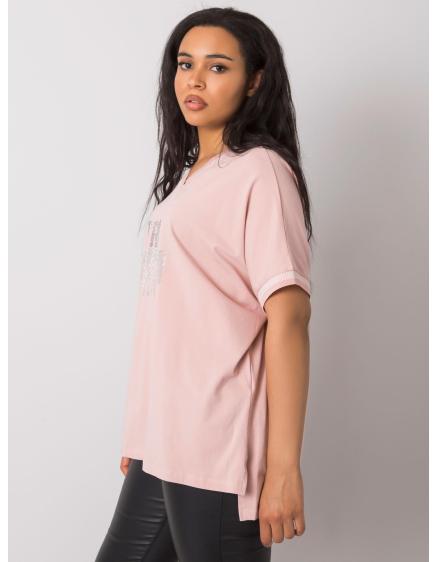 Dámská halenka plus size BILLI růžová