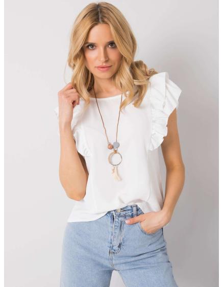 Dámská halenka s volánky Macy OCH BELLA bílá 