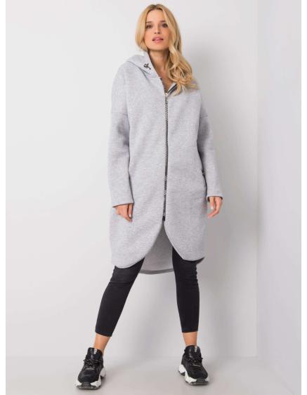 Dámska melanžová mikina Tina RUE PARIS sivá