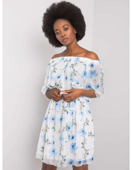 Női virágos ruha YAMILETH fehér