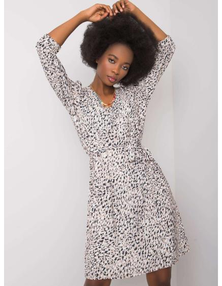 Dámské šaty s potiskem JIANNNA béžové