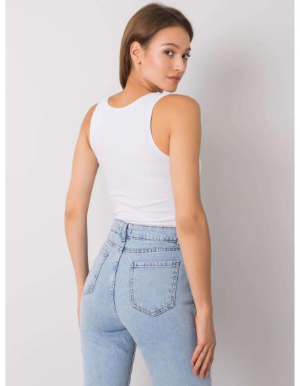 Női háromszög nyakkivágású felső Laylani OCH BELLA Fehér