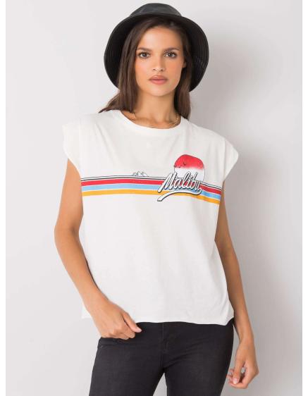 Női nyomtatott póló MALIBU ekrü színben