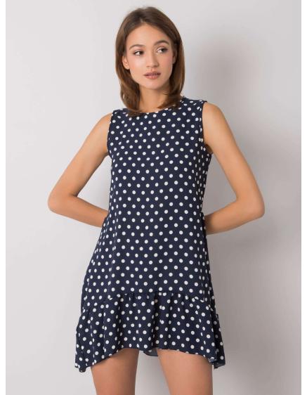 Női Nicollete RUE PARIS csíkos női ruha tengerészkék