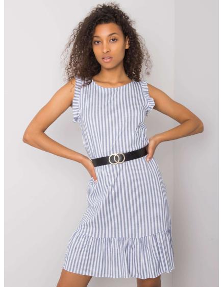 Női csíkos ruha CLARBALLE tengerészkék