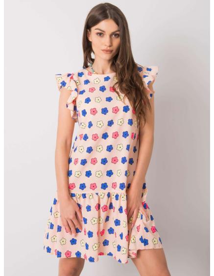 Női fodros ruha ERIA világos rózsaszín