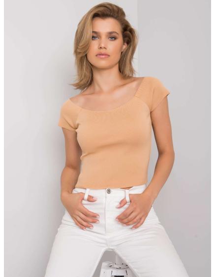 Női Camellia szabott blúz PROMESSE barna