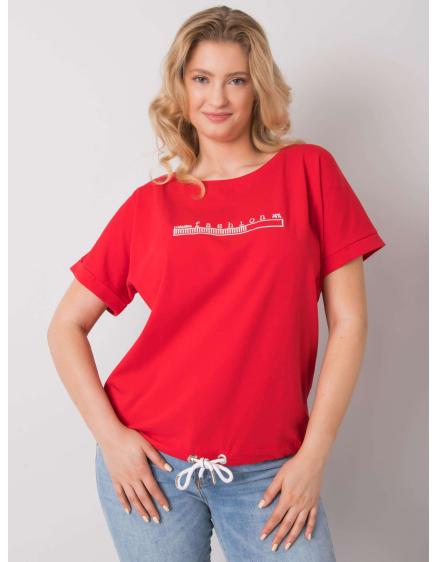 Női plus size blúz MAVIS piros