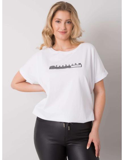 Női plus size blúz MAVIS fehér