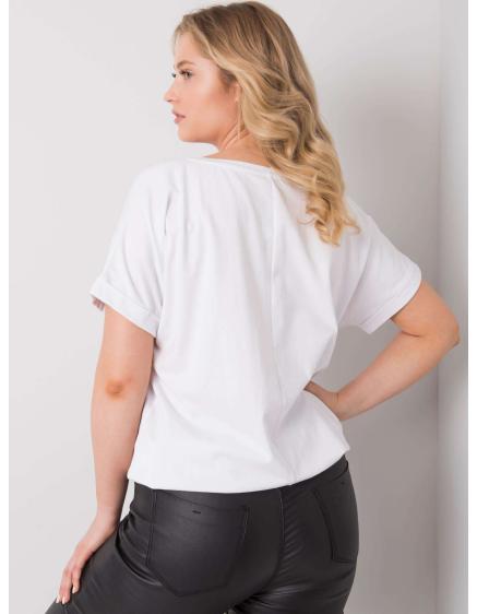 Női plus size blúz MAVIS fehér