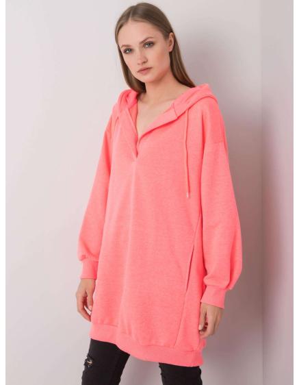 Női kapucnis pulóver OLIVE rózsaszín