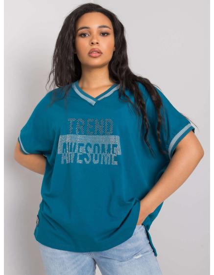 Női plus size blúz BILLI kék