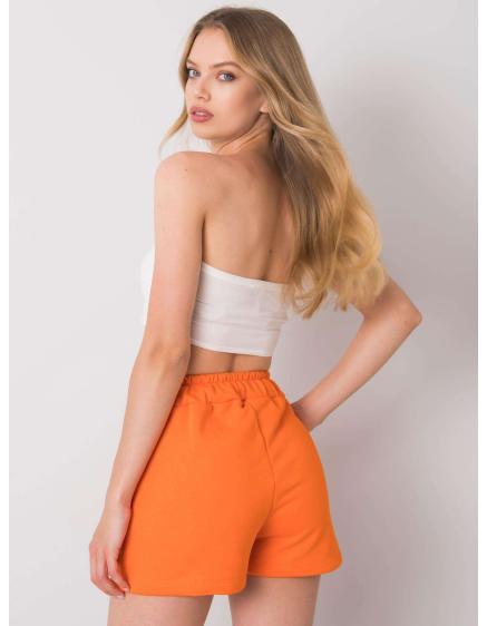Női alkalmi rövidnadrág Reya RUE PARIS narancssárga