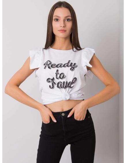 Női nyomtatott blúz BEVERLY fehér