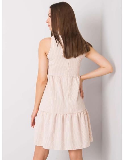 Női csíkos ruha Tebby RUE PARIS bézs RUE PARIS bézs