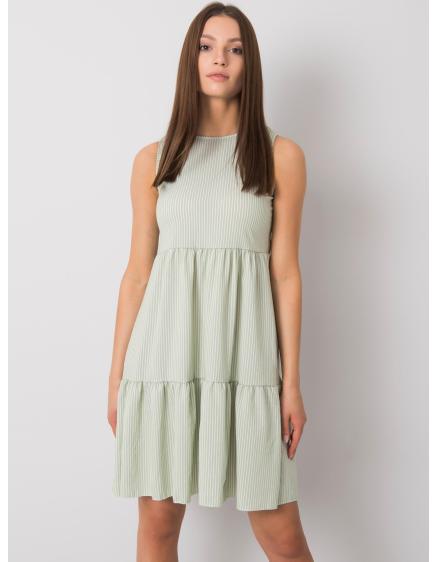 Női csíkos ruha Tebby RUE PARIS RUE PARIS pisztácia