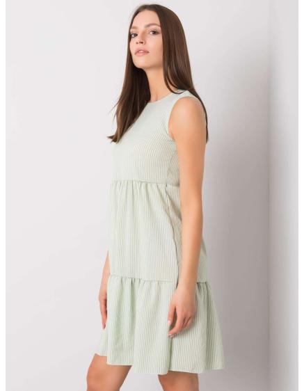 Női csíkos ruha Tebby RUE PARIS RUE PARIS pisztácia