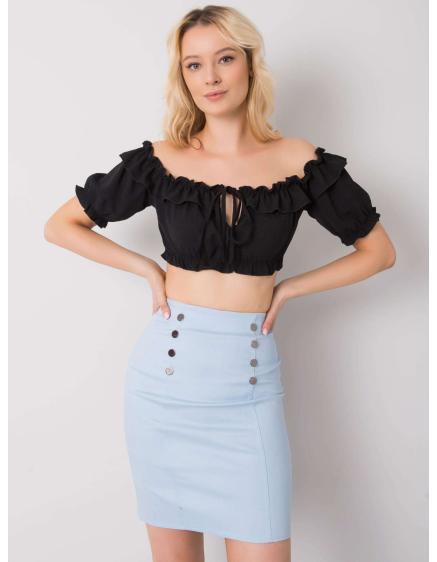 Dámský top s volánky Arnika OCH BELLA černý 