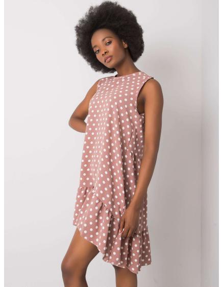 Dámske šaty Nicollete s volánikmi RUE PARIS ružové