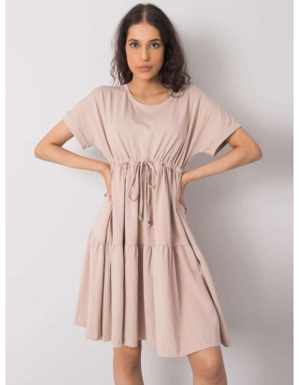 Dámské šaty Sebille RUE PARIS béžové 