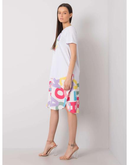 Női GUINEVERE nyomtatott ruha Fehér