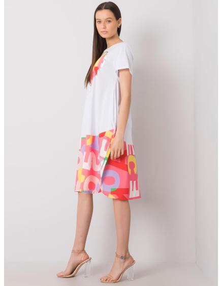 Női GUINEVERSE nyomtatott ruha Fehér és rózsaszín