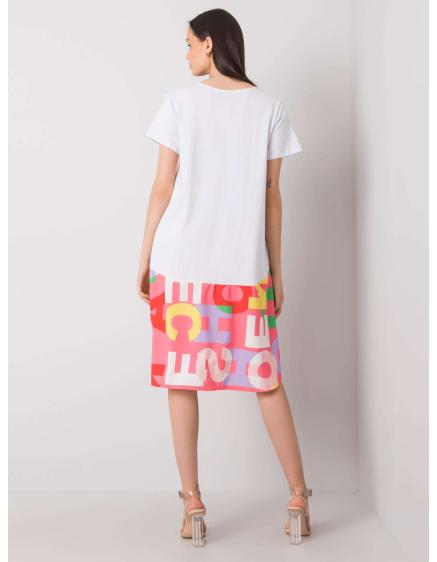 Női GUINEVERSE nyomtatott ruha Fehér és rózsaszín