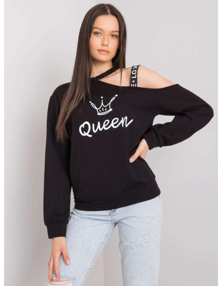 Női nyomtatott blúz GLENDA fekete