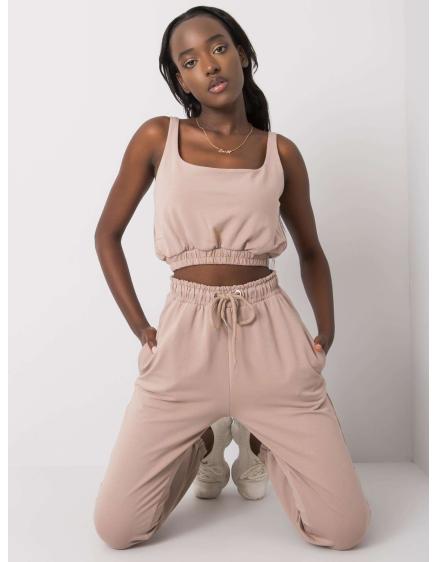 Dámská souprava tepláková IRINI tmavě béžová 