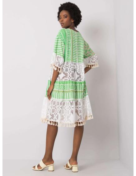 Dámské šaty boho NAYELI zelené 
