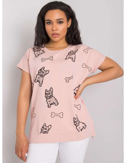 Női plus size blúz SHANNA pink