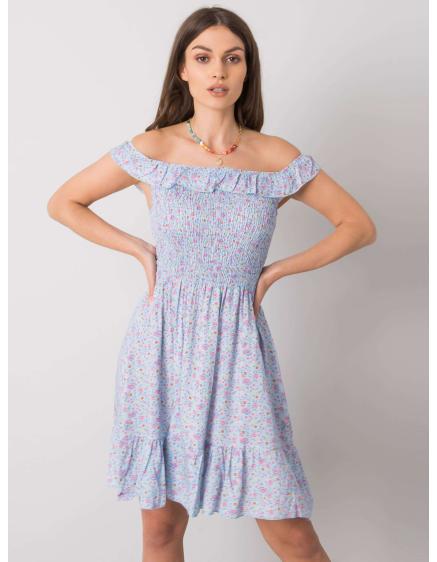 Női fodros ruha LANCIANO kék