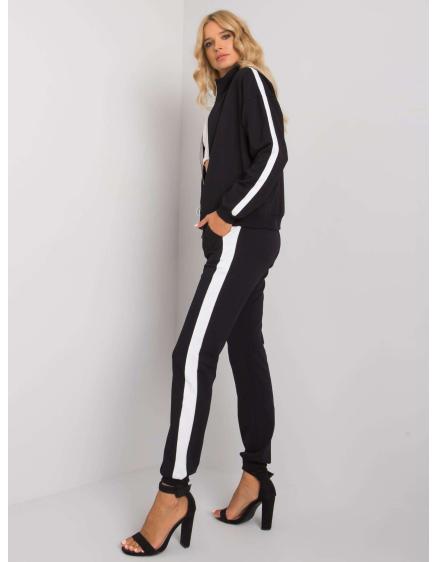 Dámska súprava s pruhmi ALIANA čierna