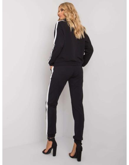 Dámska súprava s pruhmi ALIANA čierna