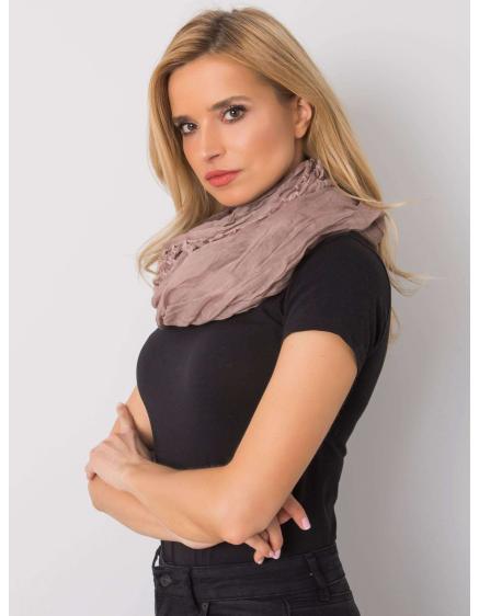 Dámský šátek se střapci AIDAN hnědý 