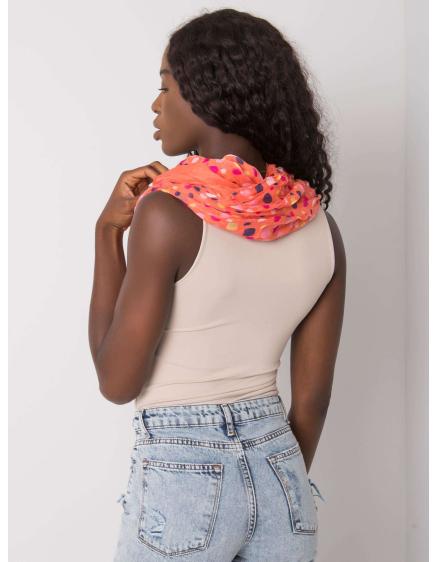 Női sál JAMAR nyomtatással narancssárga